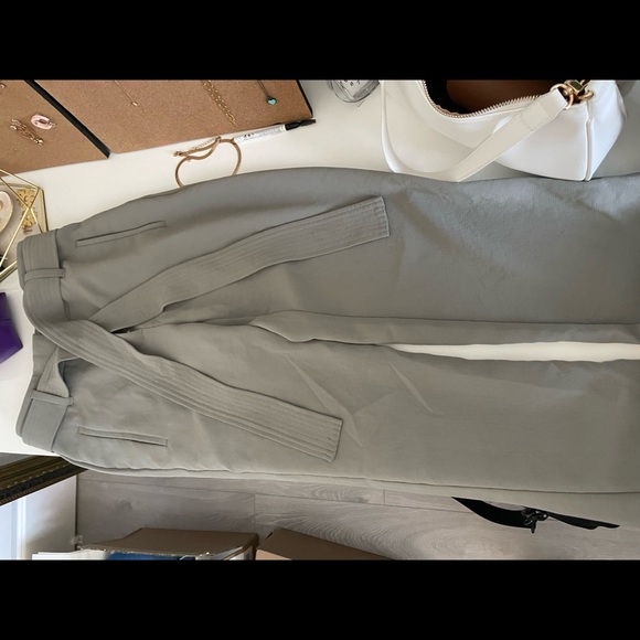 Aritzia Wilfred Tie Front Basalt Grey Pants - Picture 2 of 6